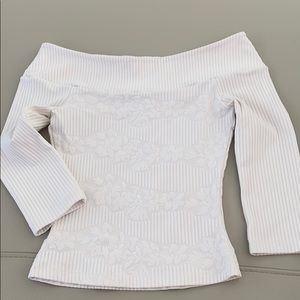 Elegant Off-Shoulder White Top